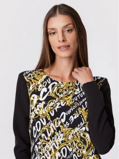 Versace Jeans Couture Γυναίκες Καθημερινά Φορέματα Φόρεμα καθημερινό Cady Print 73HAO921 Μαύρο Regular Fit -Versace Jeans Couture Εκπτώσεις unnamed file 363