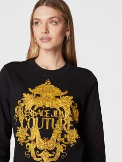 Versace Jeans Couture Γυναίκες Μπλούζες Μπλούζα Baroque Crystal 73HAIP02 Μαύρο Regular Fit -Versace Jeans Couture Εκπτώσεις unnamed file 368