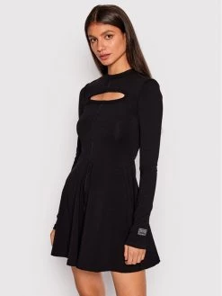 Versace Jeans Couture Γυναίκες Καθημερινά Φορέματα Φόρεμα καθημερινό 73HAO907 Μαύρο Regular Fit