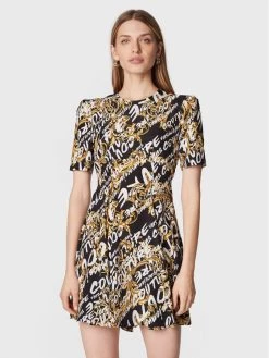 Versace Jeans Couture Γυναίκες Καθημερινά Φορέματα Φόρεμα καθημερινό 73HAO902 Μαύρο Regular Fit