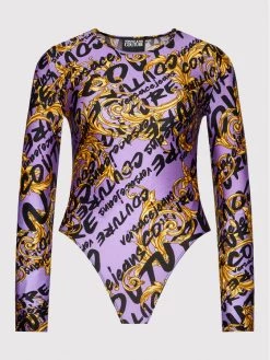 Versace Jeans Couture Γυναίκες Κορμάκια Body 73HAM223 Μωβ Slim Fit -Versace Jeans Couture Εκπτώσεις unnamed file 393