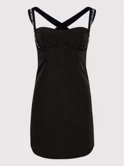 Versace Jeans Couture Γυναίκες Καλοκαιρινά Φορέματα Φόρεμα καλοκαιρινό Cady 73HAO917 Μαύρο Slim Fit -Versace Jeans Couture Εκπτώσεις unnamed file 398