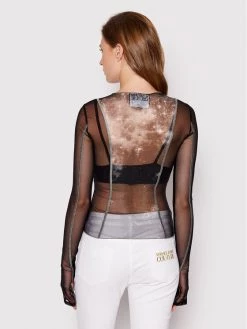 Versace Jeans Couture Γυναίκες Μπλουζάκια Μπλουζάκι 73HAH206 Μαύρο Regular Fit -Versace Jeans Couture Εκπτώσεις unnamed file 401