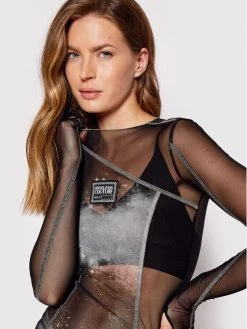 Versace Jeans Couture Γυναίκες Μπλουζάκια Μπλουζάκι 73HAH206 Μαύρο Regular Fit -Versace Jeans Couture Εκπτώσεις unnamed file 402