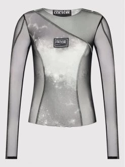 Versace Jeans Couture Γυναίκες Μπλουζάκια Μπλουζάκι 73HAH206 Μαύρο Regular Fit -Versace Jeans Couture Εκπτώσεις unnamed file 403