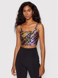 Versace Jeans Couture Γυναίκες T-shirts T-Shirt 73HAM615 Μωβ Regular Fit