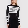 Versace Jeans Couture Γυναίκες Πλεκτά Φορέματα Φόρεμα υφασμάτινο 73HAOM20 Μαύρο Slim Fit -Versace Jeans Couture Εκπτώσεις unnamed file 415
