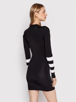 Versace Jeans Couture Γυναίκες Πλεκτά Φορέματα Φόρεμα υφασμάτινο 73HAOM20 Μαύρο Slim Fit -Versace Jeans Couture Εκπτώσεις unnamed file 417