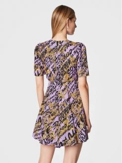 Versace Jeans Couture Γυναίκες Καθημερινά Φορέματα Φόρεμα καθημερινό 73HAO902 Μωβ Regular Fit -Versace Jeans Couture Εκπτώσεις unnamed file 437