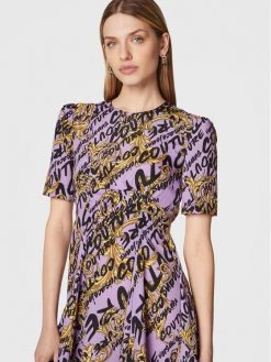 Versace Jeans Couture Γυναίκες Καθημερινά Φορέματα Φόρεμα καθημερινό 73HAO902 Μωβ Regular Fit -Versace Jeans Couture Εκπτώσεις unnamed file 438