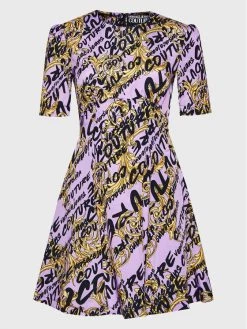 Versace Jeans Couture Γυναίκες Καθημερινά Φορέματα Φόρεμα καθημερινό 73HAO902 Μωβ Regular Fit -Versace Jeans Couture Εκπτώσεις unnamed file 439