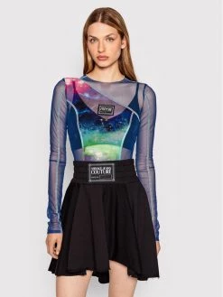 Versace Jeans Couture Γυναίκες Μπλουζάκια Μπλουζάκι 73HAH206 Μπλε Regular Fit