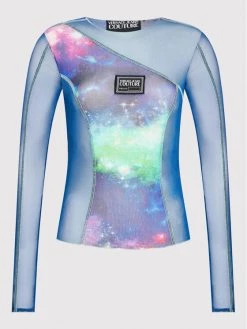 Versace Jeans Couture Γυναίκες Μπλουζάκια Μπλουζάκι 73HAH206 Μπλε Regular Fit -Versace Jeans Couture Εκπτώσεις unnamed file 444