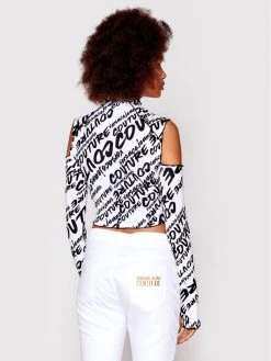 Versace Jeans Couture Γυναίκες Μπλουζάκια Μπλουζάκι Brush 73HAH605 Λευκό Regular Fit -Versace Jeans Couture Εκπτώσεις unnamed file 457