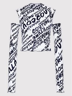 Versace Jeans Couture Γυναίκες Μπλουζάκια Μπλουζάκι Brush 73HAH605 Λευκό Regular Fit -Versace Jeans Couture Εκπτώσεις unnamed file 459