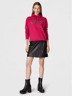 Versace Jeans Couture Γυναίκες Μπλούζες Μπλούζα Logo Glitter 73HAIT02 Ροζ Regular Fit -Versace Jeans Couture Εκπτώσεις unnamed file 461