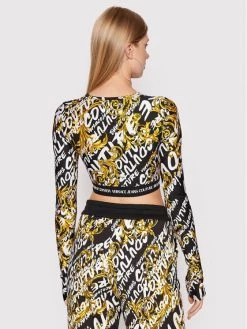 Versace Jeans Couture Γυναίκες Μπλουζάκια Μπλουζάκι 73HAH218 Μαύρο Slim Fit -Versace Jeans Couture Εκπτώσεις unnamed file 466