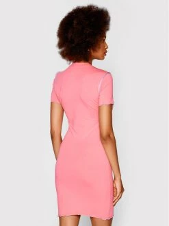 Versace Jeans Couture Γυναίκες Καθημερινά Φορέματα Φόρεμα καθημερινό Vemblem 73HAOT06 Ροζ Slim Fit -Versace Jeans Couture Εκπτώσεις unnamed file 471