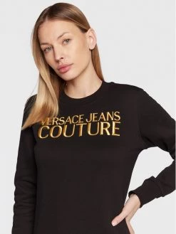 Versace Jeans Couture Γυναίκες Μπλούζες Μπλούζα Logo 73HAIT01 Μαύρο Regular Fit -Versace Jeans Couture Εκπτώσεις unnamed file 49