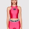 Versace Jeans Couture Γυναίκες Tops Τοπ 72HAM601 Ροζ Slim Fit -Versace Jeans Couture Εκπτώσεις unnamed file 550