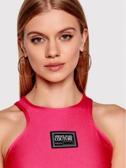 Versace Jeans Couture Γυναίκες Tops Τοπ 72HAM601 Ροζ Slim Fit -Versace Jeans Couture Εκπτώσεις unnamed file 553