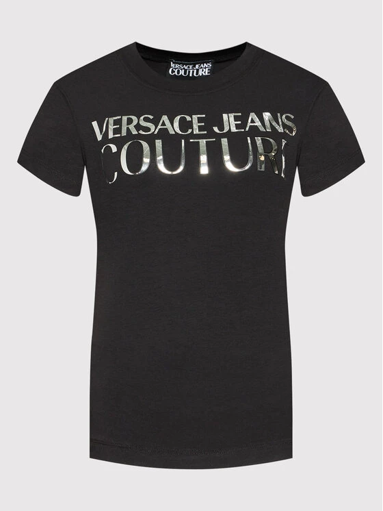Versace Jeans Couture Γυναίκες T-shirts T-Shirt Mirror 72HAHG01 Μαύρο Regular Fit 7 Versace Jeans Couture Γυναίκες T-shirts T-Shirt Mirror 72HAHG01 Μαύρο Regular Fit - Image 5