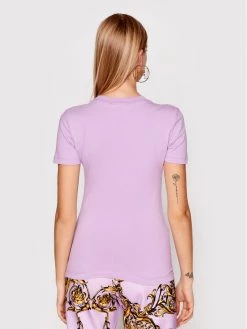 Versace Jeans Couture Γυναίκες T-shirts T-Shirt Mirror 72HAHG01 Μωβ Regular Fit -Versace Jeans Couture Εκπτώσεις unnamed file 567