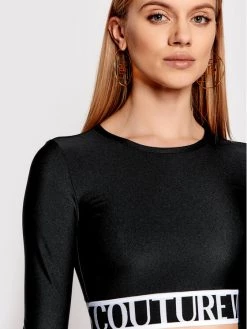 Versace Jeans Couture Γυναίκες Μπλουζάκια Μπλουζάκι Logo 72HAH218 Μαύρο Fitted Fit -Versace Jeans Couture Εκπτώσεις unnamed file 573