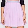 Versace Jeans Couture Γυναίκες Mini Πλισέ φούστα 72HAE811 Μωβ Regular Fit -Versace Jeans Couture Εκπτώσεις unnamed file 575