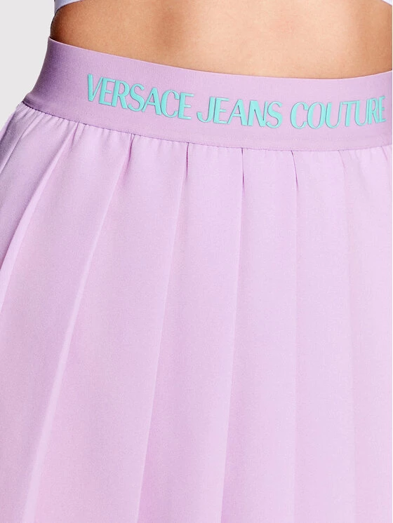 Versace Jeans Couture Γυναίκες Mini Πλισέ φούστα 72HAE811 Μωβ Regular Fit 6 Versace Jeans Couture Γυναίκες Mini Πλισέ φούστα 72HAE811 Μωβ Regular Fit - Image 4
