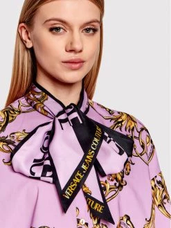 Versace Jeans Couture Γυναίκες Casual Πουκάμισα Πουκάμισο 72HAL2A7 Μωβ Regular Fit -Versace Jeans Couture Εκπτώσεις unnamed file 583