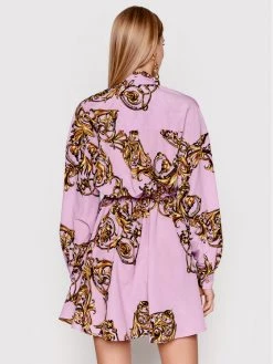 Versace Jeans Couture Γυναίκες Φορέματα σε Στυλ Πουκάμισο & Σεμιζιέ Φόρεμα πουκάμισο 72HAO924 Μωβ Regular Fit -Versace Jeans Couture Εκπτώσεις unnamed file 614