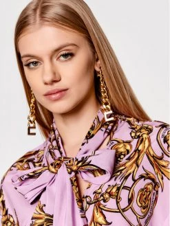 Versace Jeans Couture Γυναίκες Φορέματα σε Στυλ Πουκάμισο & Σεμιζιέ Φόρεμα πουκάμισο 72HAO924 Μωβ Regular Fit -Versace Jeans Couture Εκπτώσεις unnamed file 615