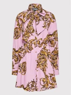 Versace Jeans Couture Γυναίκες Φορέματα σε Στυλ Πουκάμισο & Σεμιζιέ Φόρεμα πουκάμισο 72HAO924 Μωβ Regular Fit -Versace Jeans Couture Εκπτώσεις unnamed file 616