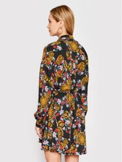 Versace Jeans Couture Γυναίκες Φορέματα σε Στυλ Πουκάμισο & Σεμιζιέ Φόρεμα πουκάμισο 72HAO924 Μαύρο Regular Fit -Versace Jeans Couture Εκπτώσεις unnamed file 619