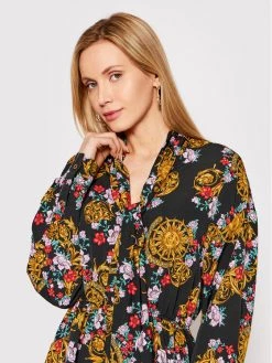 Versace Jeans Couture Γυναίκες Φορέματα σε Στυλ Πουκάμισο & Σεμιζιέ Φόρεμα πουκάμισο 72HAO924 Μαύρο Regular Fit -Versace Jeans Couture Εκπτώσεις unnamed file 620