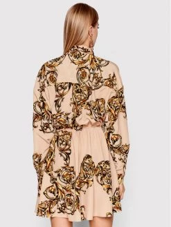 Versace Jeans Couture Γυναίκες Φορέματα σε Στυλ Πουκάμισο & Σεμιζιέ Φόρεμα πουκάμισο 72HAO924 Μπεζ Regular Fit -Versace Jeans Couture Εκπτώσεις unnamed file 629