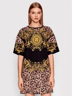 Versace Jeans Couture Γυναίκες Καθημερινά Φορέματα Φόρεμα καθημερινό 72HAO932 Μαύρο Regular Fit