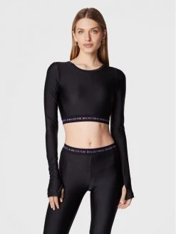 Versace Jeans Couture Γυναίκες Μπλουζάκια Μπλουζάκι 73HAH218 Μαύρο Slim Fit