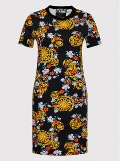 Versace Jeans Couture Γυναίκες Καθημερινά Φορέματα Φόρεμα καθημερινό 72HAO939 Μαύρο Regular Fit -Versace Jeans Couture Εκπτώσεις unnamed file 651