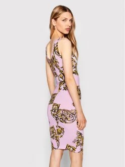 Versace Jeans Couture Γυναίκες Καθημερινά Φορέματα Φόρεμα καθημερινό Regalia Baroque 72HAO946 Μωβ Slim Fit -Versace Jeans Couture Εκπτώσεις unnamed file 655