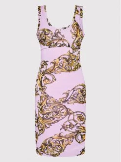 Versace Jeans Couture Γυναίκες Καθημερινά Φορέματα Φόρεμα καθημερινό Regalia Baroque 72HAO946 Μωβ Slim Fit -Versace Jeans Couture Εκπτώσεις unnamed file 657