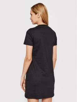 Versace Jeans Couture Γυναίκες Καθημερινά Φορέματα Φόρεμα καθημερινό Logo Flower 72HAOT11 Μαύρο Regular Fit -Versace Jeans Couture Εκπτώσεις unnamed file 660