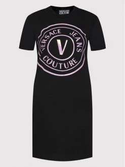 Versace Jeans Couture Γυναίκες Καθημερινά Φορέματα Φόρεμα καθημερινό 72HAOP01 Μαύρο Slim Fit -Versace Jeans Couture Εκπτώσεις unnamed file 672