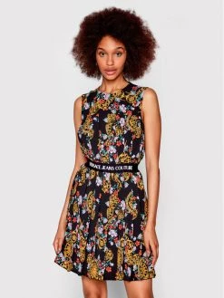 Versace Jeans Couture Γυναίκες Καθημερινά Φορέματα Φόρεμα καθημερινό 72HAO923 Μαύρο Regular Fit