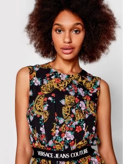 Versace Jeans Couture Γυναίκες Καθημερινά Φορέματα Φόρεμα καθημερινό 72HAO923 Μαύρο Regular Fit -Versace Jeans Couture Εκπτώσεις unnamed file 676