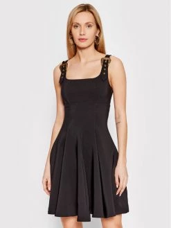 Versace Jeans Couture Γυναίκες Κοκτέιλ Φορέματα Φόρεμα κοκτέιλ 72HAO947 Μαύρο Regular Fit