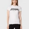 Versace Jeans Couture Γυναίκες T-shirts T-Shirt Logo Brush 73HAHT15 Λευκό Regular Fit