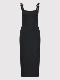 Versace Jeans Couture Γυναίκες Καθημερινά Φορέματα Φόρεμα καθημερινό Baroque Buckle 72HAO943 Μαύρο Slim Fit -Versace Jeans Couture Εκπτώσεις unnamed file 692