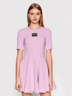 Versace Jeans Couture Γυναίκες Καθημερινά Φορέματα Φόρεμα καθημερινό 72HAO917 Μωβ Regular Fit